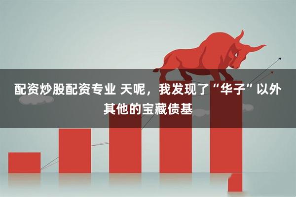 配资炒股配资专业 天呢，我发现了“华子”以外其他的宝藏债基